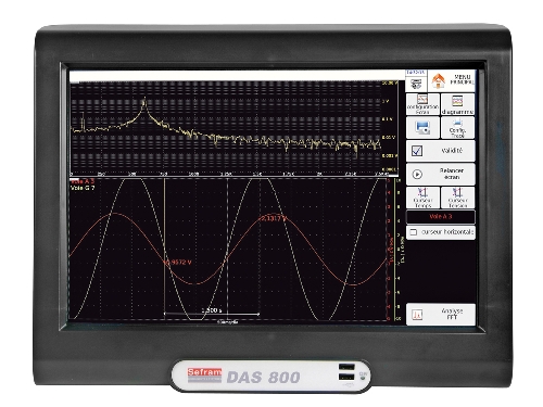 6 channels paperless recorder, panoramic touch screen Model DAS800